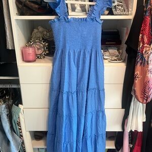 Hill House Home Ellie Nap Dress Hydrangea Blue